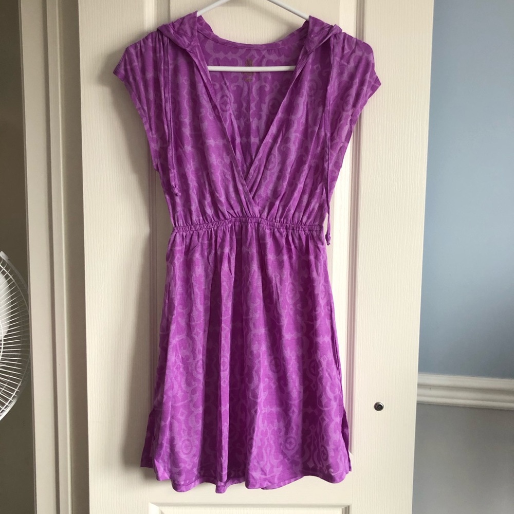 ✨5 for $20✨Purple swim coverup dress with hoodie